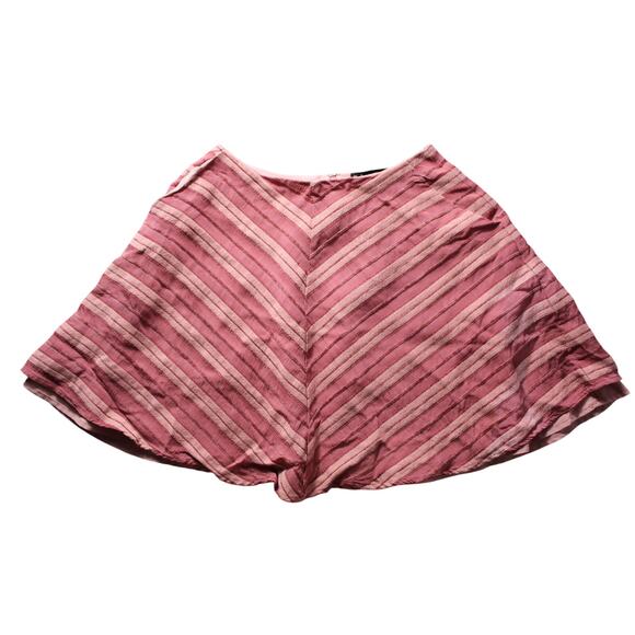 For Love & Lemons Mauve Pink Skirt Chevron Ribbon Ruffle Revolve Size XS - Picture 1 of 8